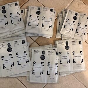 Brand New - 20 SEEN Sample Pack-Dermatologist Shampoo/Conditioner